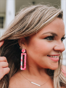 Pink Dreams Are Made of These Acetate Earrings