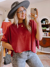 Load image into Gallery viewer, Business in The Front, Cowgirl in The Back Suede Top *FINAL SALE*