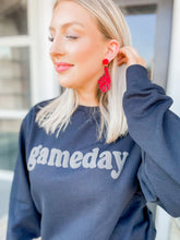 Load image into Gallery viewer, Red and Black Game Day #1 Earring